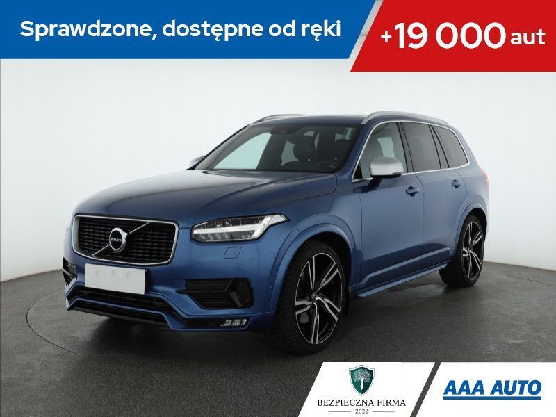 Volvo XC 90 D5 AWD R-Design , Salon Polska, Serwis ASO, 225 KM, Automat, Skóra,