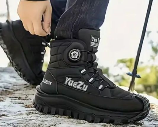 40р./26 см. Зимові  термо черевики на хутрітна хлопчика підліткові