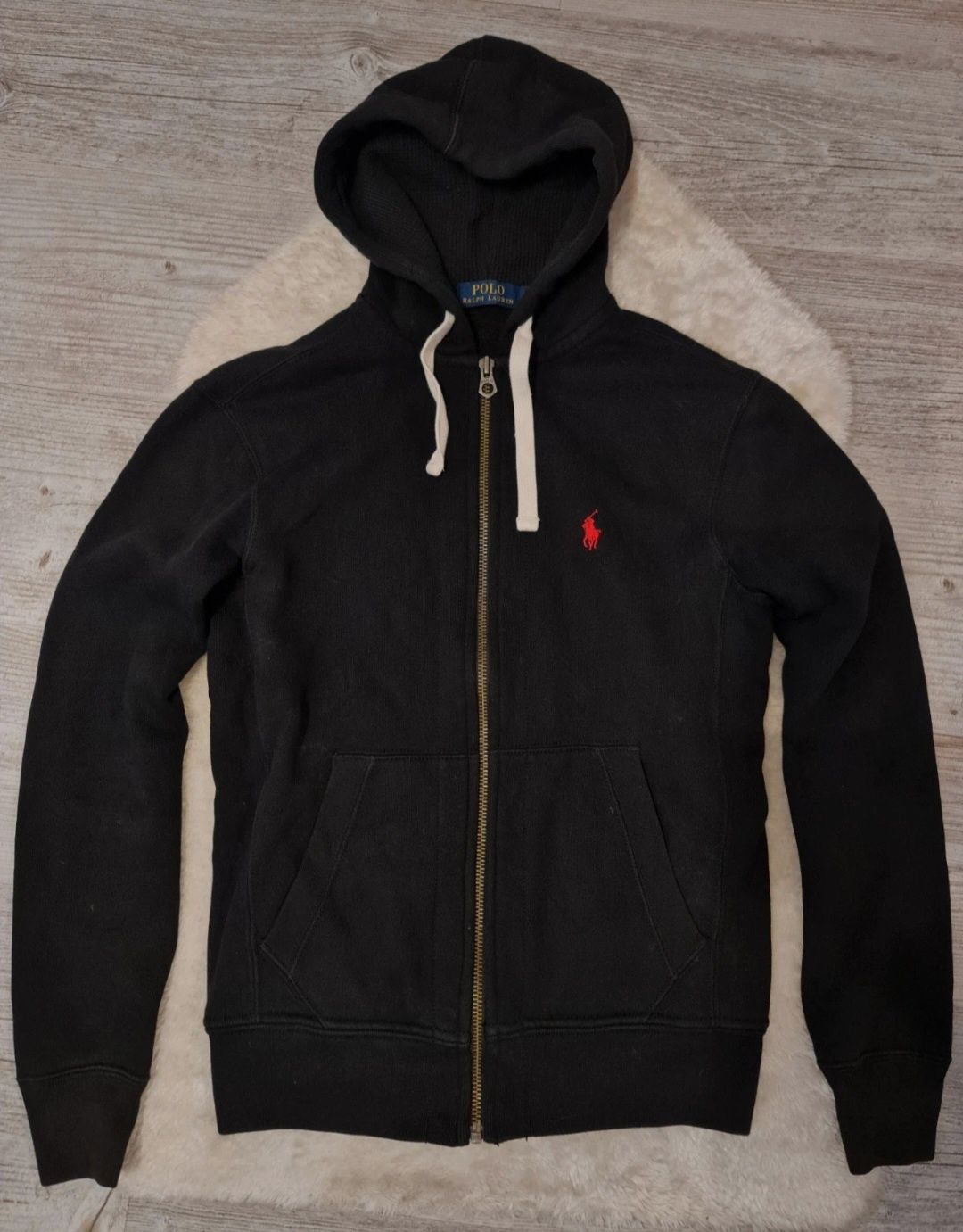 Bluza Polo Ralph Lauren Rozmiar XS / S Czarna Oryginalna zip z kapture