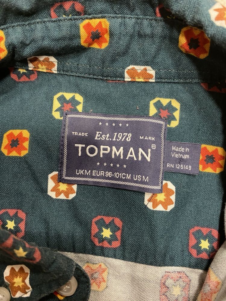 Мужская рубашка с коротким рукавом Topman