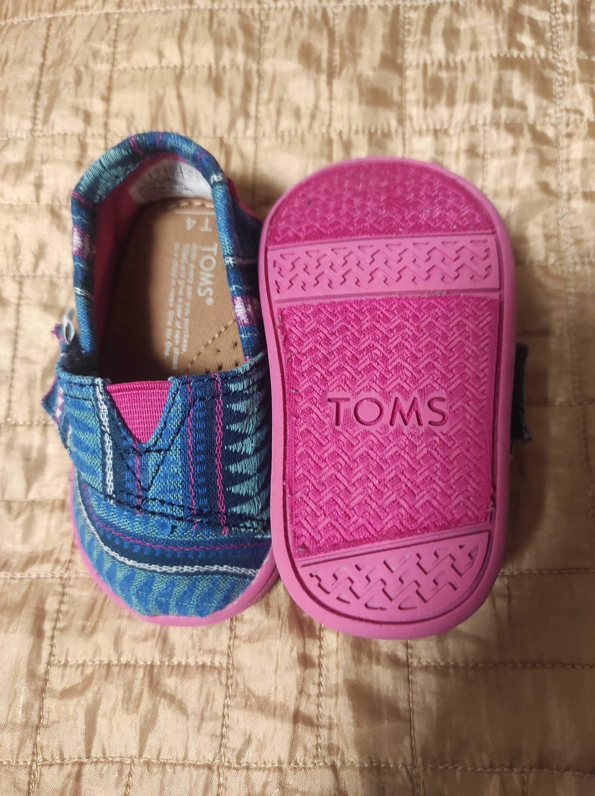 Дитячі текстильні мокасини Toms та Next brand унісекс Еспадрільї