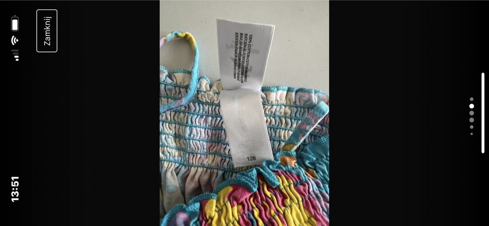 C&A Palomino Letnia sukienka na ramiączkach w kwiatki r.128