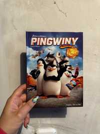 Ksiazka i film pingwiny z madagaskaru na plycie dvd cd