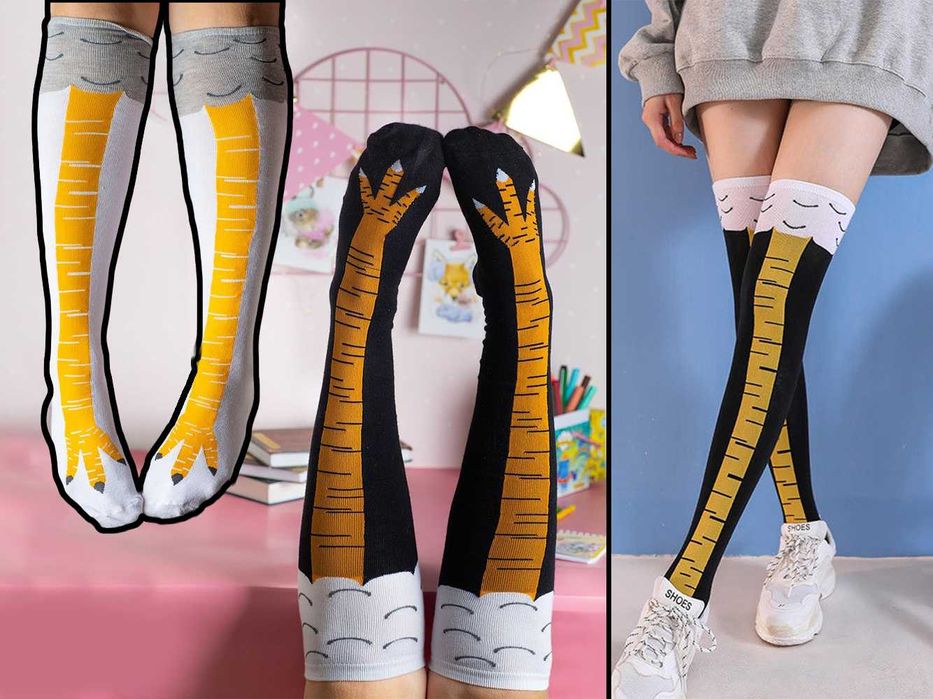 Гольфи курячі лапи шкарпетки з курячими ногами заколінки ніжки курки