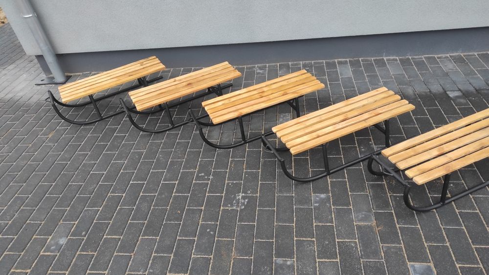 Sanki metalowe mocne Nowe spawane gratis sznurek