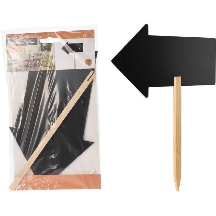 Kredowa Tablica w Kształcie Strzałki na Patyku – 50 cm
