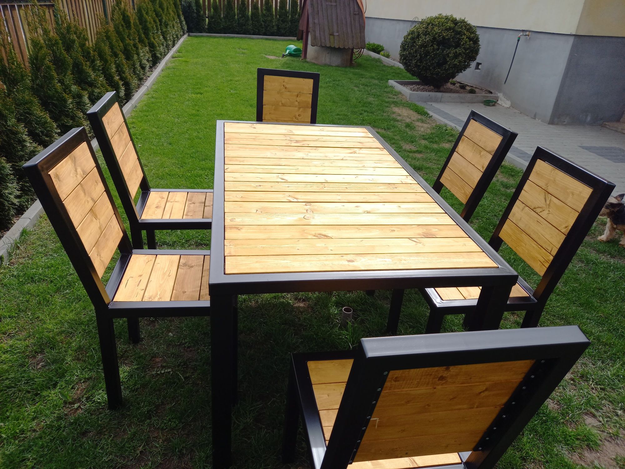 PROMOCJA Meble tarasowe ogrodowe zestaw LOFT stół 6 krzesel 6 oso