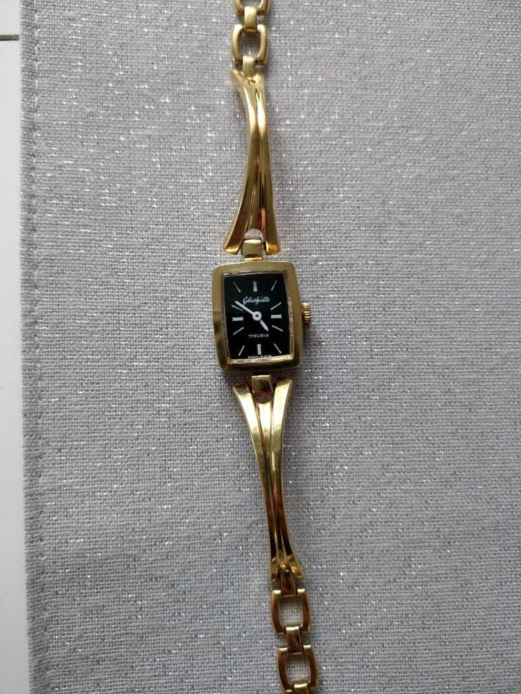 Piekny stary zegarek mechaniczny Glashutte