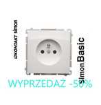 Simon Basic BMGZ1.01/11 Gniazdo wtyczkowe pojedyncze z uziemieniem