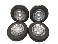 FORD TRANSIT CUSTOM 6,5x15 ORYGINALNE FELGI STALOWE R15 ET60 5X160 OPONY MICHELIN 215/65 KOŁA ZIMA BIEŻNIK ok 9.80mm