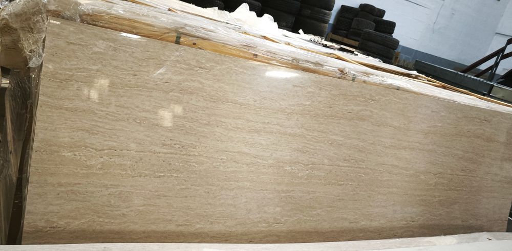 Painel Decorativo PVC Mármore Beje Branco Carrara