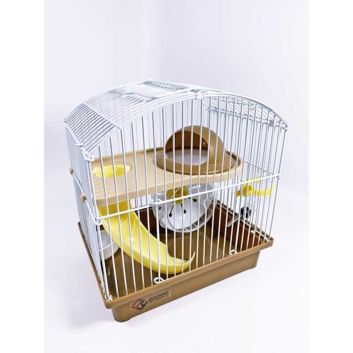 Отличная клетка для хомяка с НЛО домиком. Яркие цвета. Модель AV159.