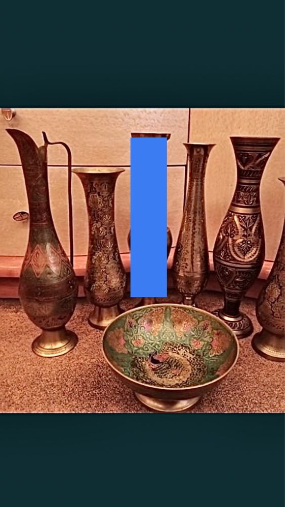 ваза вазочка индия латунь коллекция ссср
