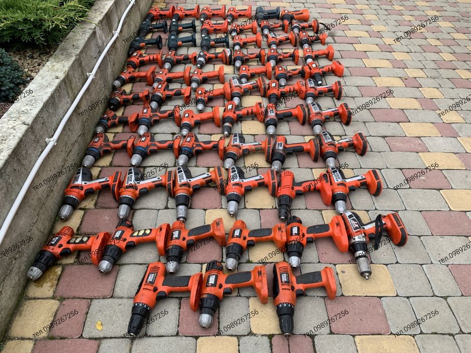 Шуруповерт, дрель, шурупокрут, Black Decker, Bosch, DeWalt