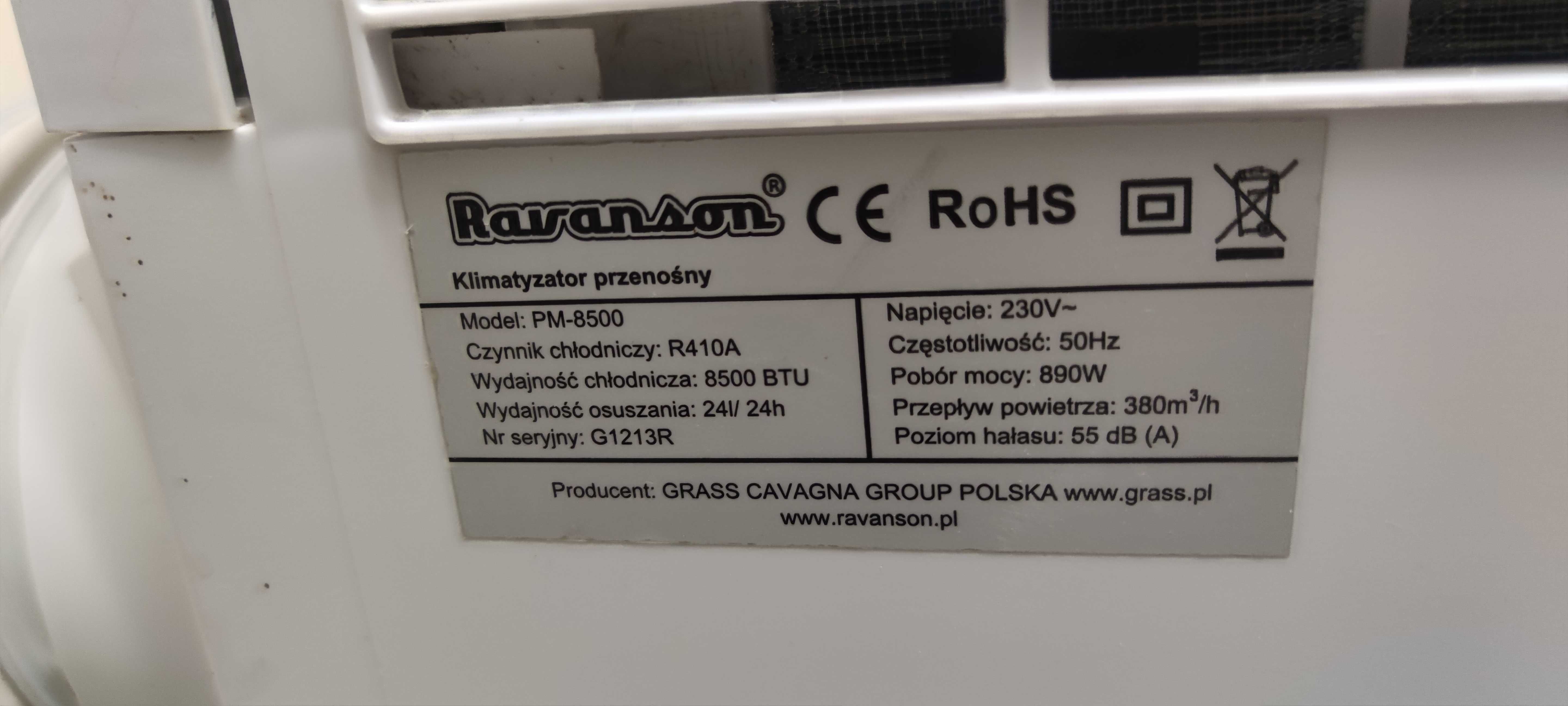 Klimatyzator Ravanson PM-8500