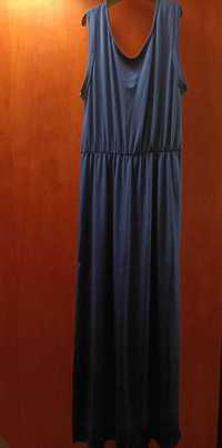 sukienka długa chabrowa 38 M