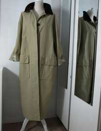 ASOS Design oliwkowy płaszcz wiosenno jesienny oversizowy