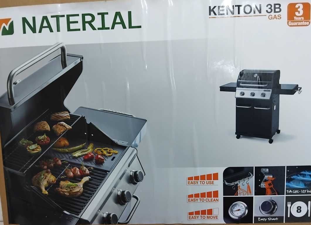 Churrasqueira Nova 10,5 Kw A GÁS arca Naterial Kenton II -3 BOCAS