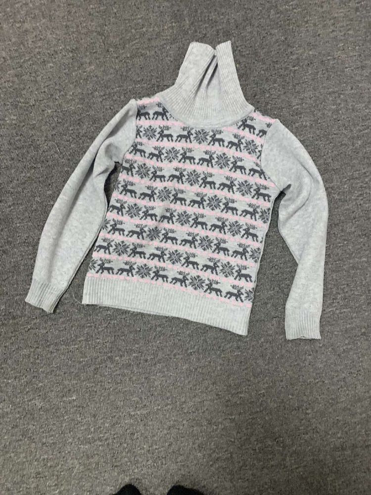 Зимовий светр на дівчинку