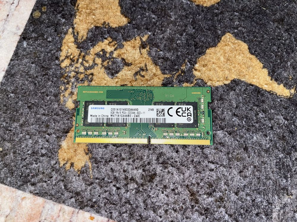 Оперативна памʼять ОЗУ Samsung 2 x 8gb ddr4 SO-DIMM 3200 cl22 1Rx16