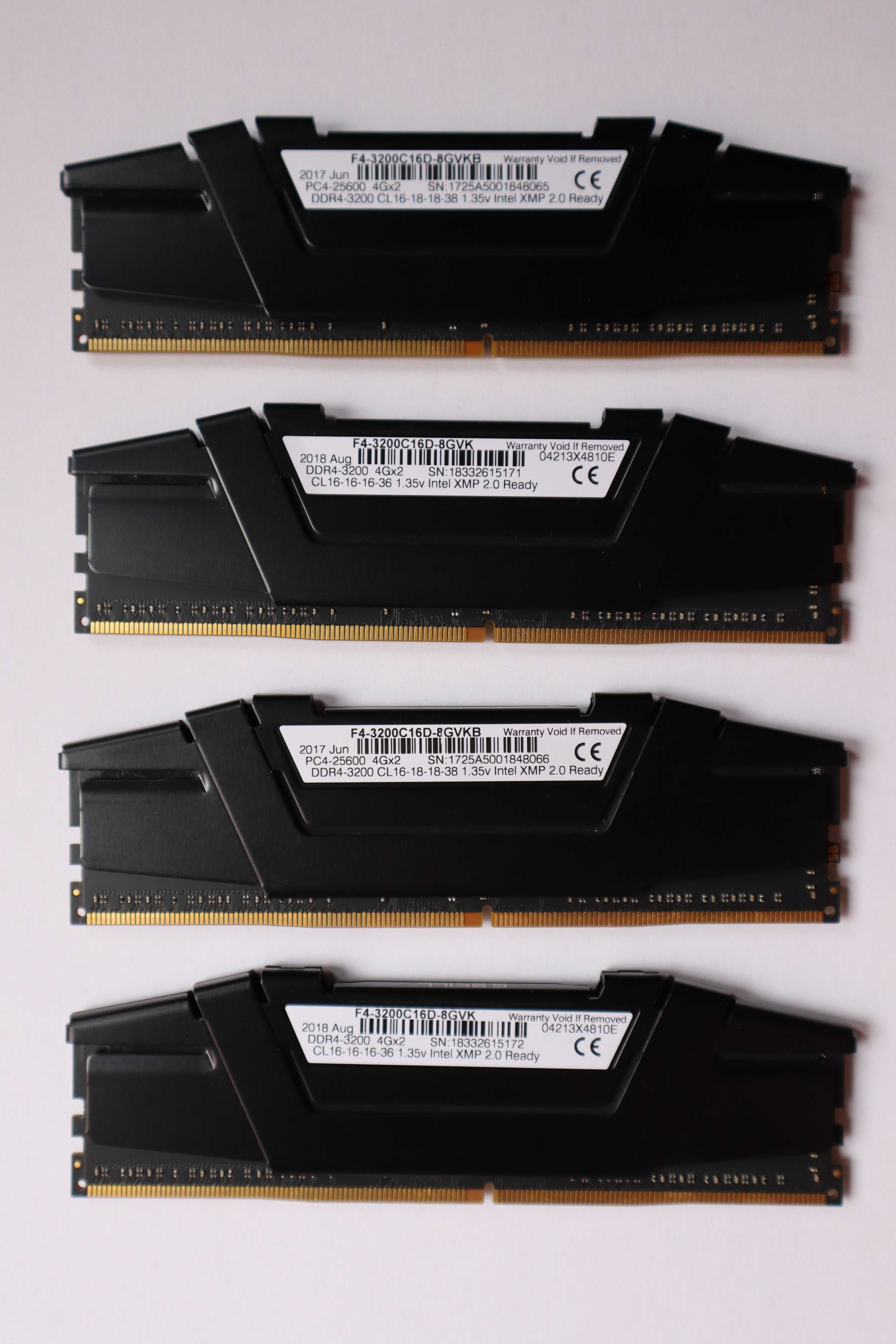 16GB (4x4) RAM DDR4 Ripjaws V 3200MHz