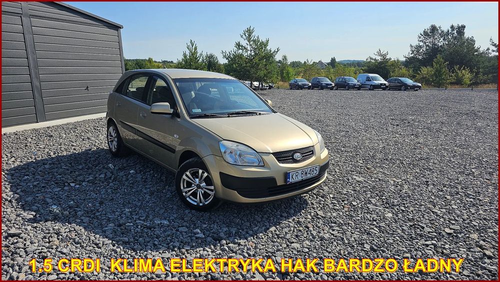 Kia Rio 2008 r 1.5 CRDI Klima Elektryka Bardzo Ładny Długie Opłaty Do Jazdy