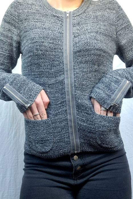 В'язана жіноча кофта на зіпері Ostin