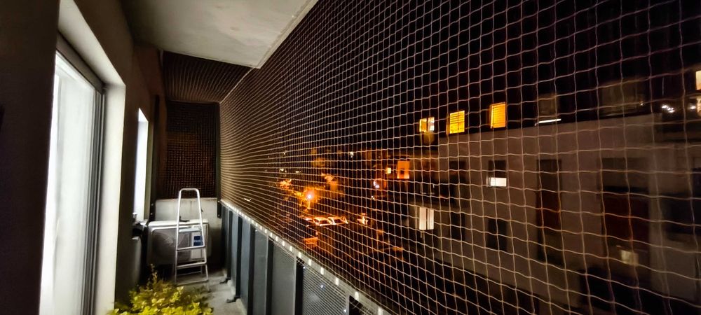 Siatka na balkon, dla kota, przeciw gołębiom, montaż siatki Gdańsk