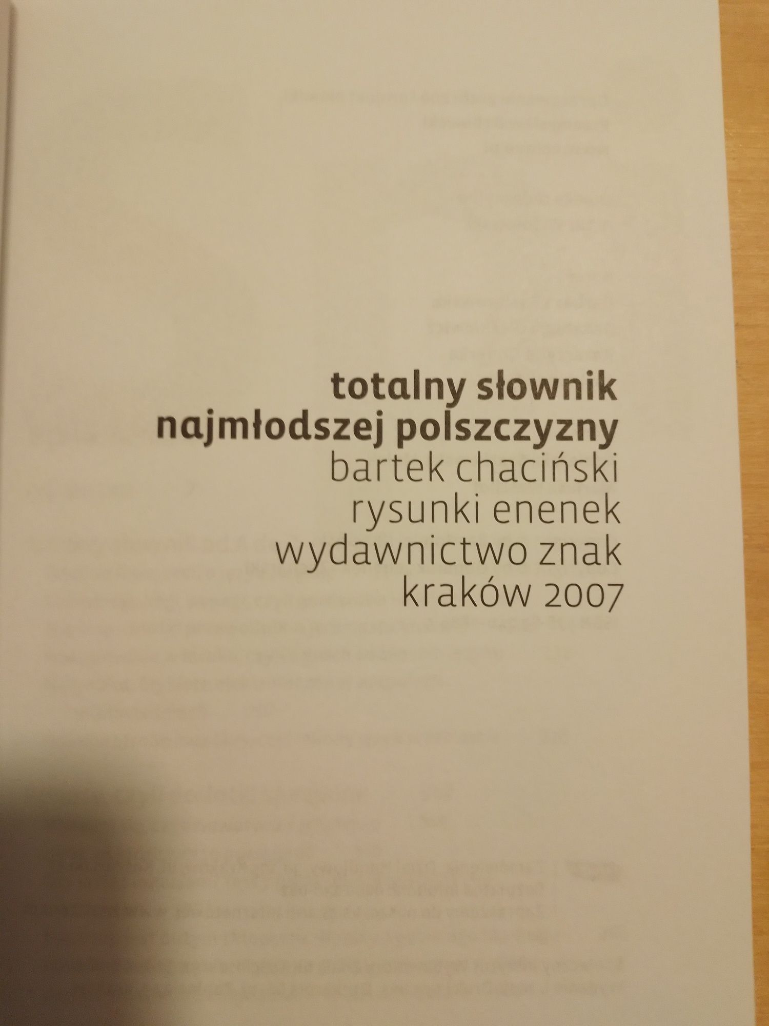 Totalny słownik najmłodszej polszczyzny