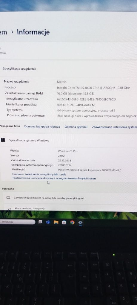 Lenovo stacjonarny