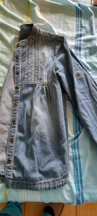 2 blusas de ganga 8-9anos