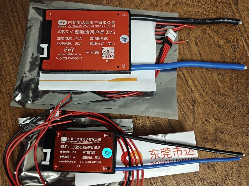 Плата Daly bms 4s lifepo4 20a та 8a