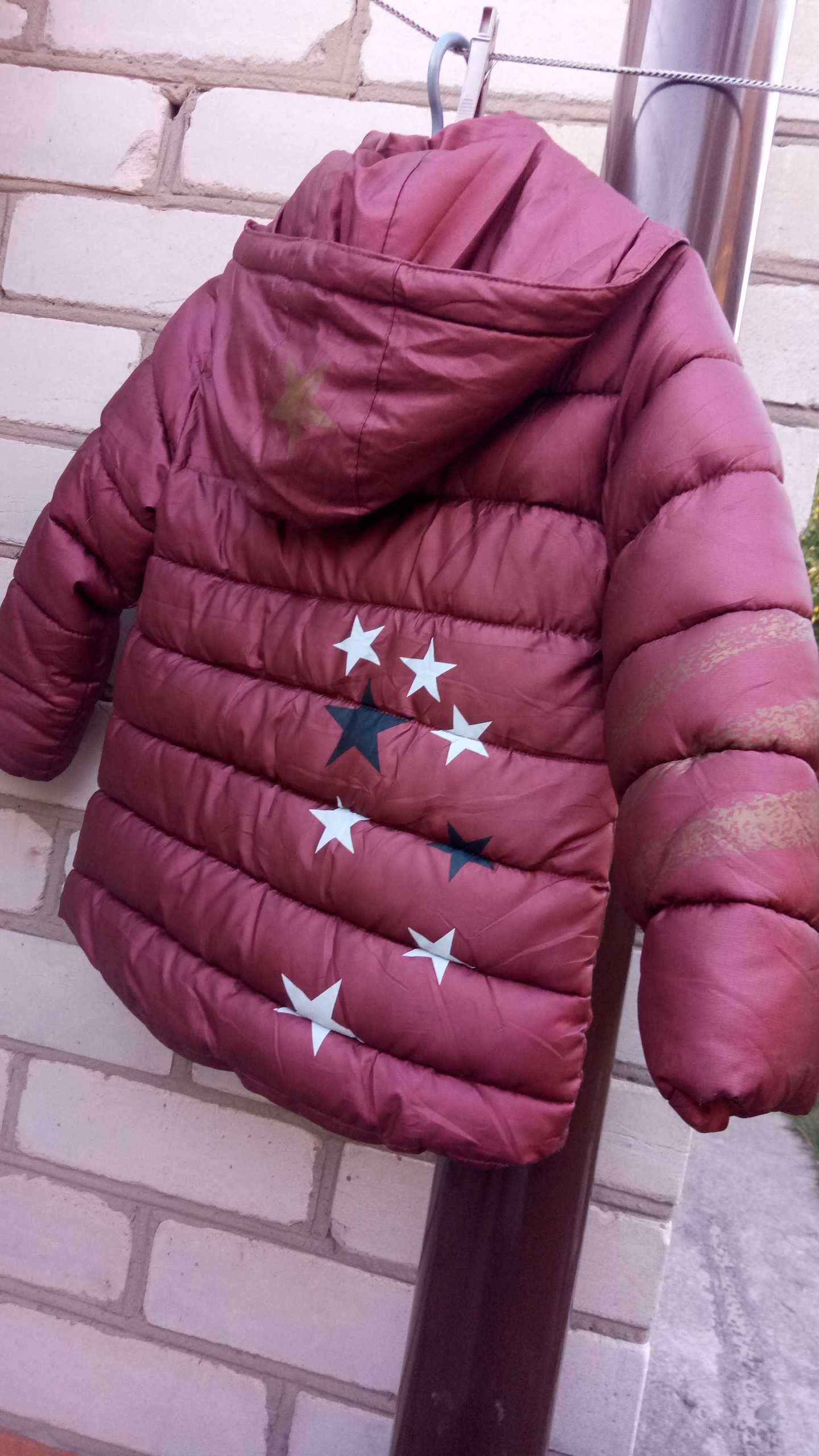 Курточка зимняя, холодный демисезон, теплая зима, 3-4 года, 98-104 р.