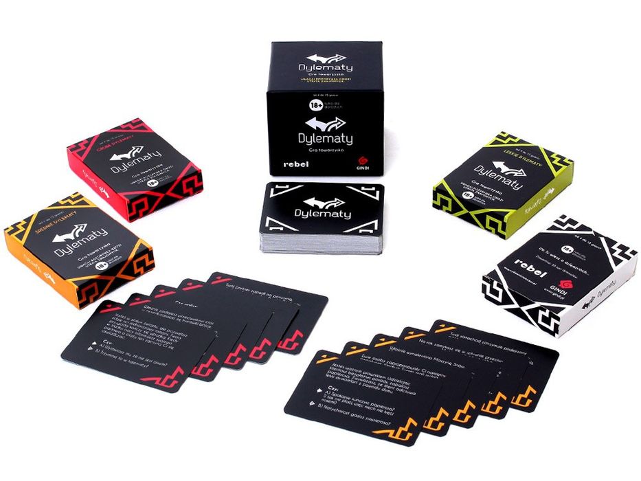 Rebel Towarzyska gra Dylematy - bezwzględna imprezówka dla dorosłych