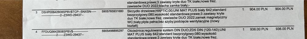 Skrzydło drzwiowe Haptic Pol-Skone białe szer. 80