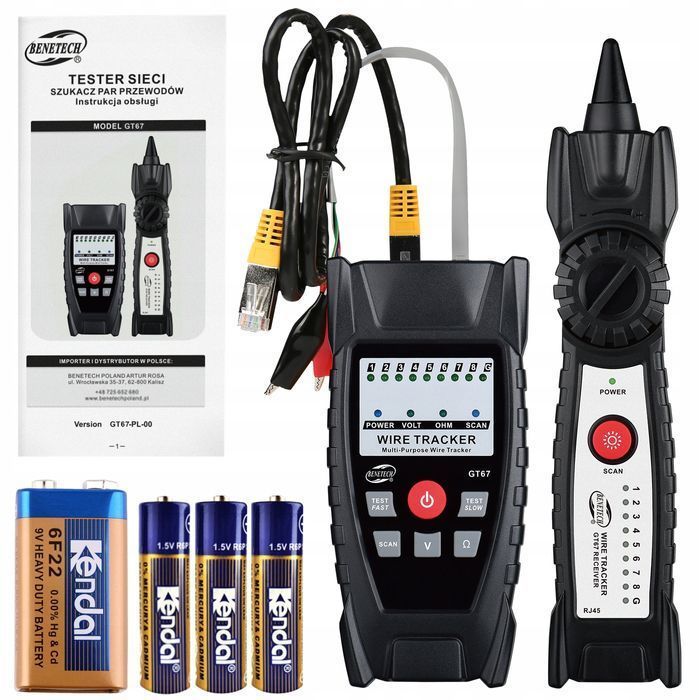 Tester Kabli Szukacz Par Przewodów Tracker Rj45