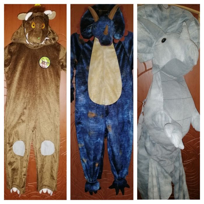 Костюм динозавра. Трицератопс. Груффало. Карнавальные костюмы.