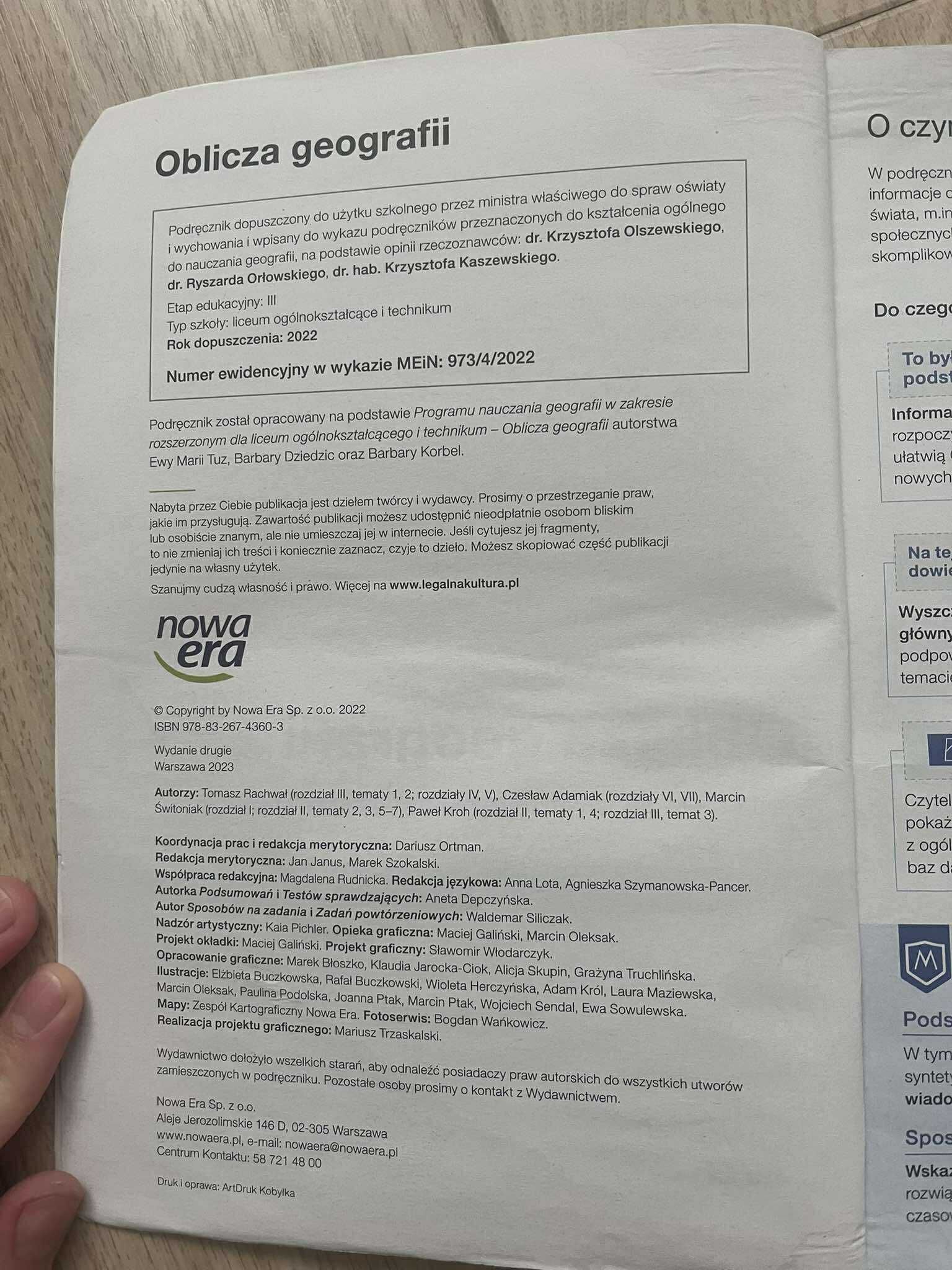 Oblicza geografii 4 zakres rozszerzony