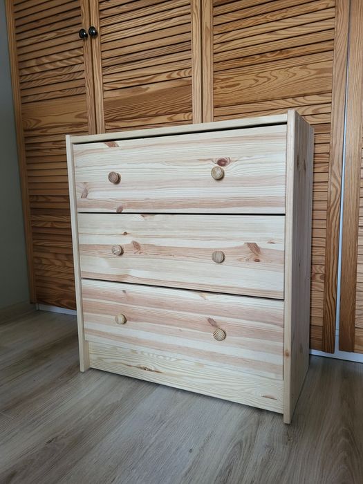 Drewniana komoda Ikea RAST lite drewno sosna