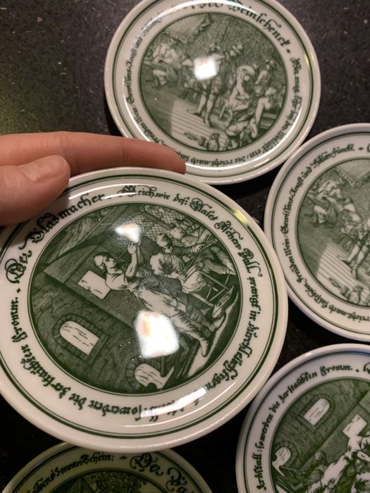 hutschenreuther набор подставок под стаканы « бирдекель» фарфор