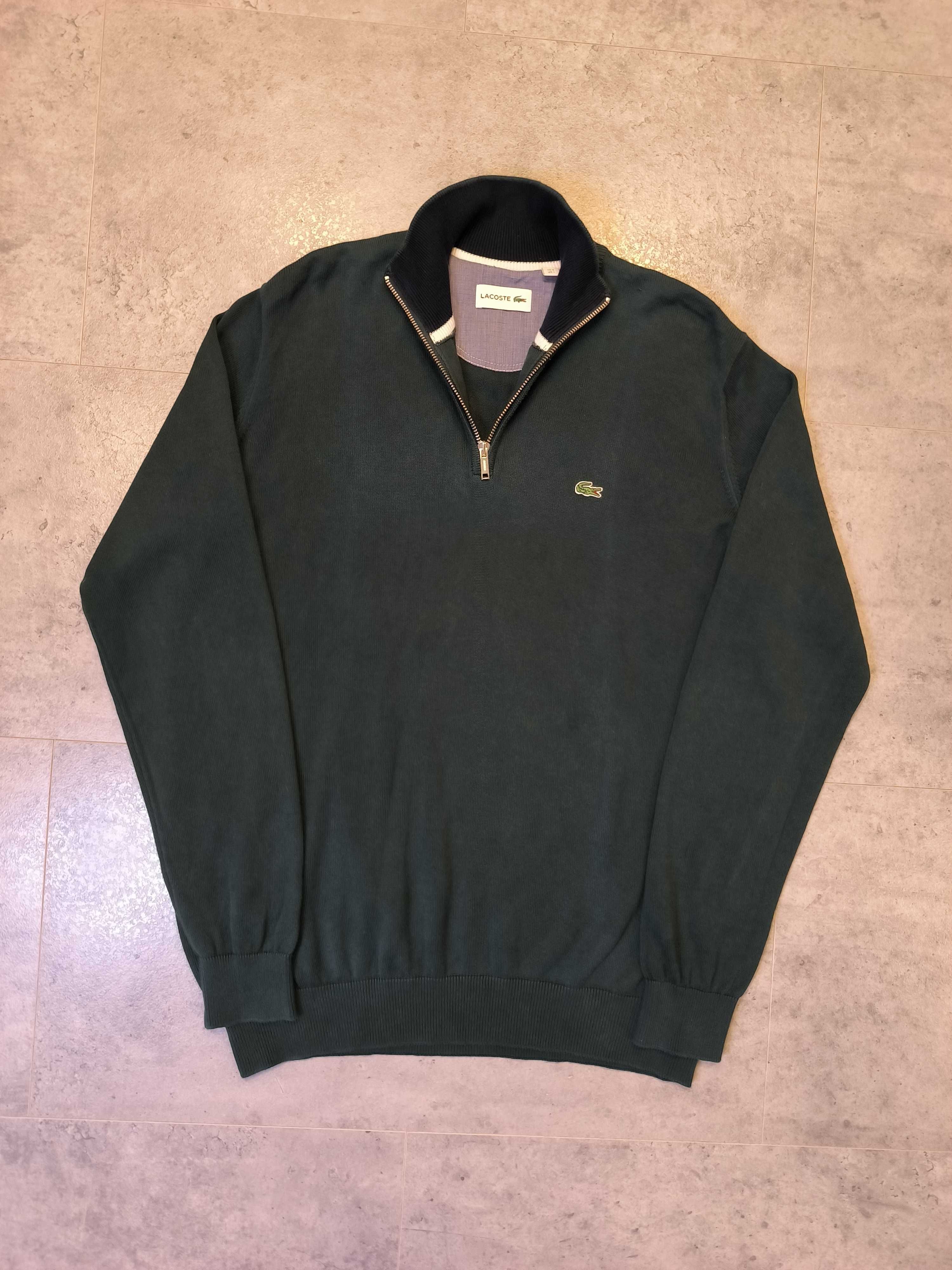 Bluza Half Zip Lacoste Małe Logo Sweter