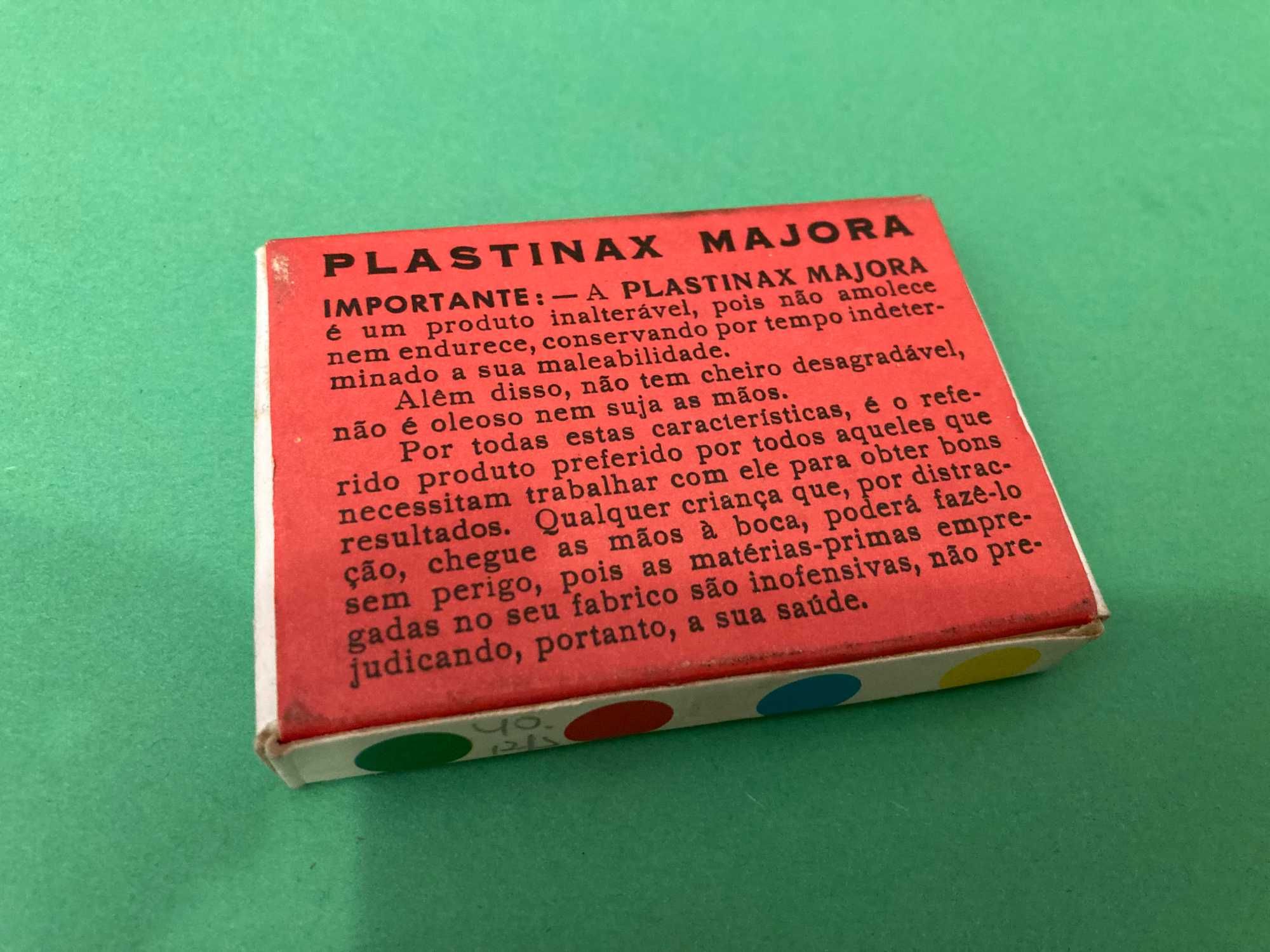 Raras caixas Plastimax Plasticina da Marca Majora Anos 70