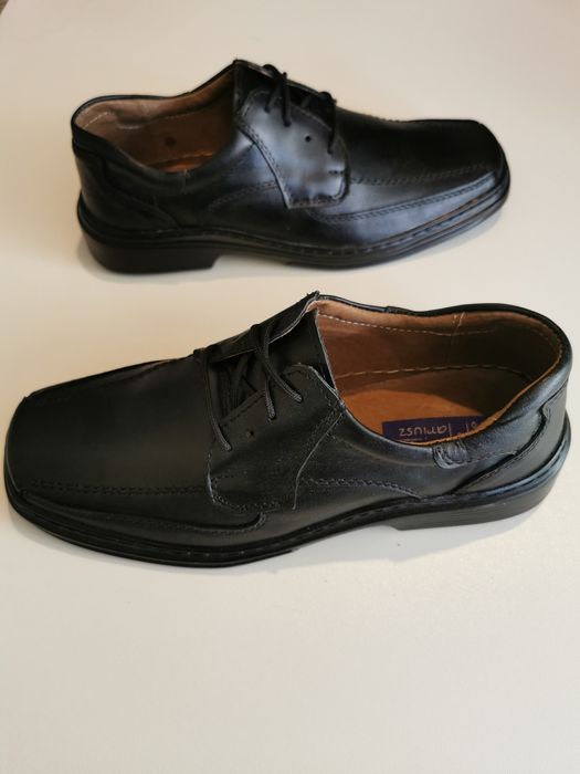 Skórzane Buty Męskie Lekkie Wygodne