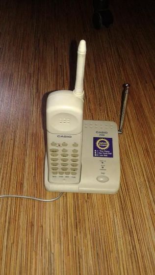 Casio Cordless Telephone Model 2500 telefon biały kolekcjonerski