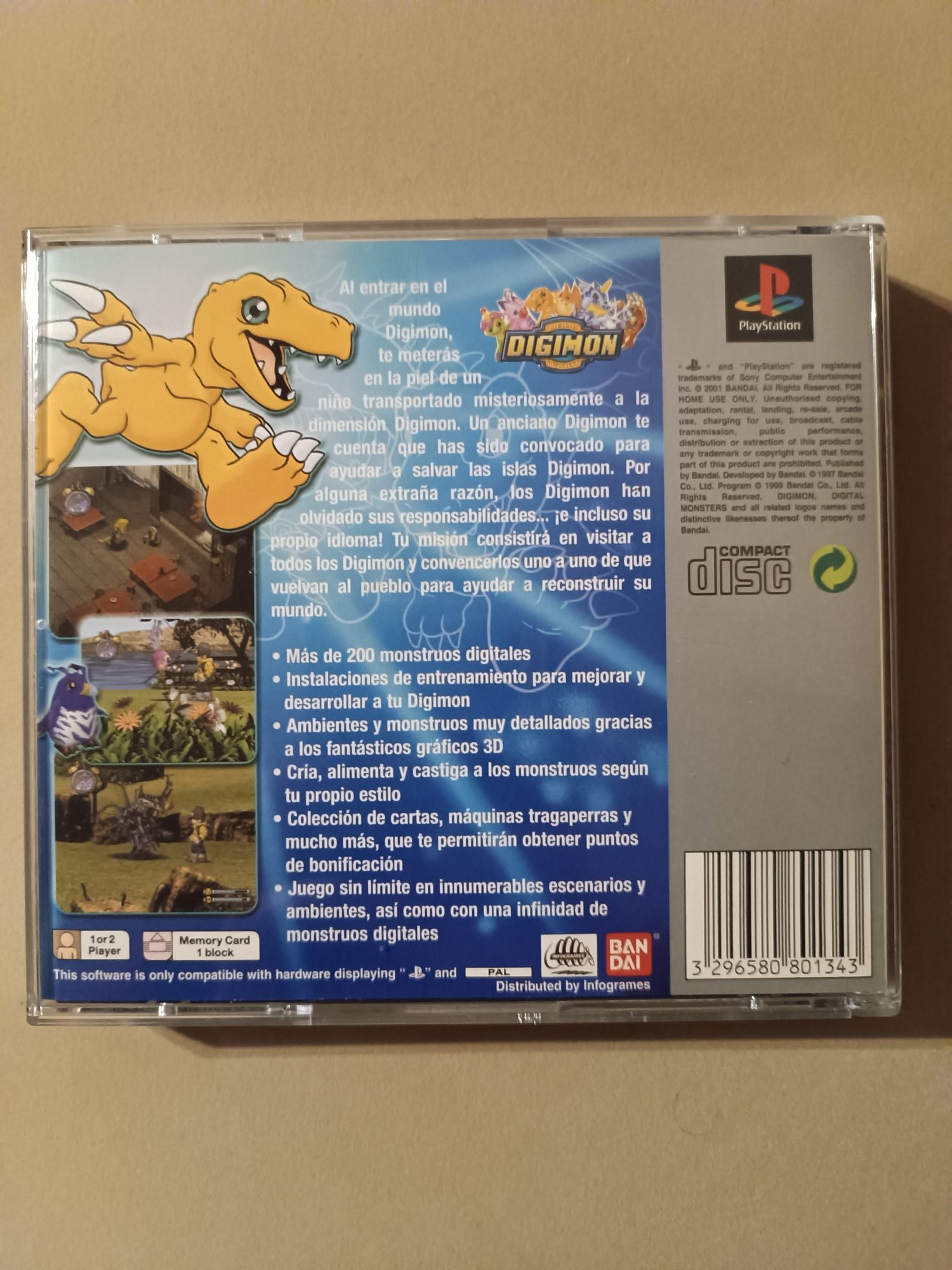 Jogo PlayStation Digimon World PS1