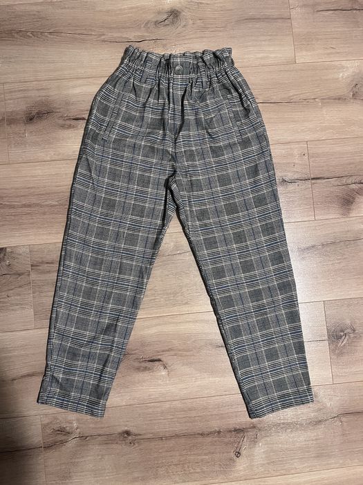 Spodnie Zara w kratę rozm.158/164