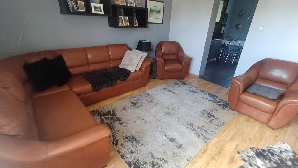 Zestaw mebli skórzanych