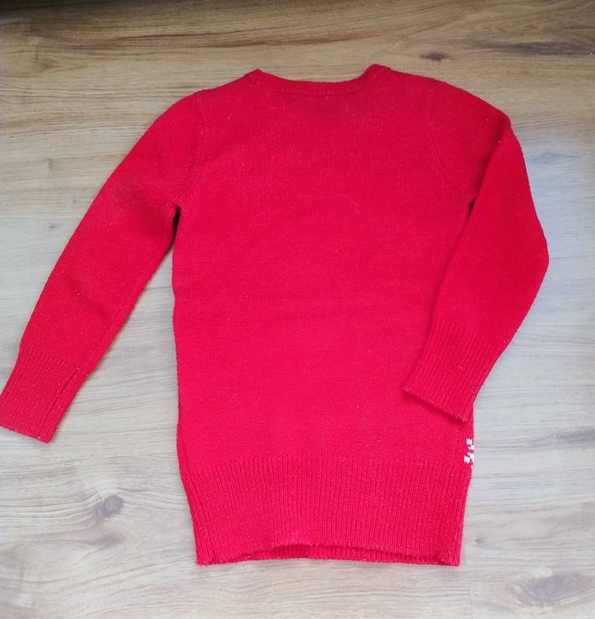 dziewczęcy sweter świąteczny rozm.122-128