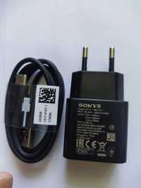 Быстрая зарядка Sony UCH12 Quick Charger Black + кабель type-c