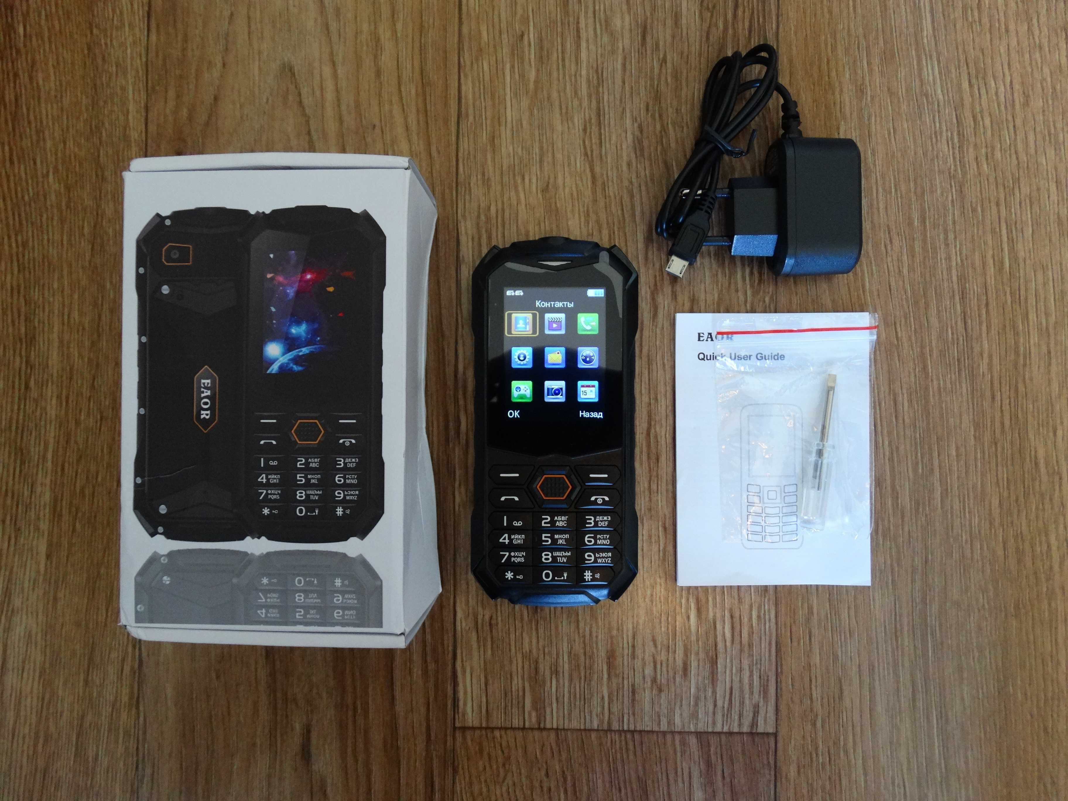 телефон защищенный водонепроницамый кнопочный EAOR на 2 SIM IP68 2.4"